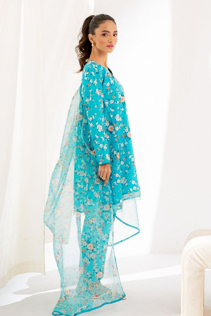 Ego - Breeze 3 piece - Sea Green - Embroidery-Digital Print - Cambric