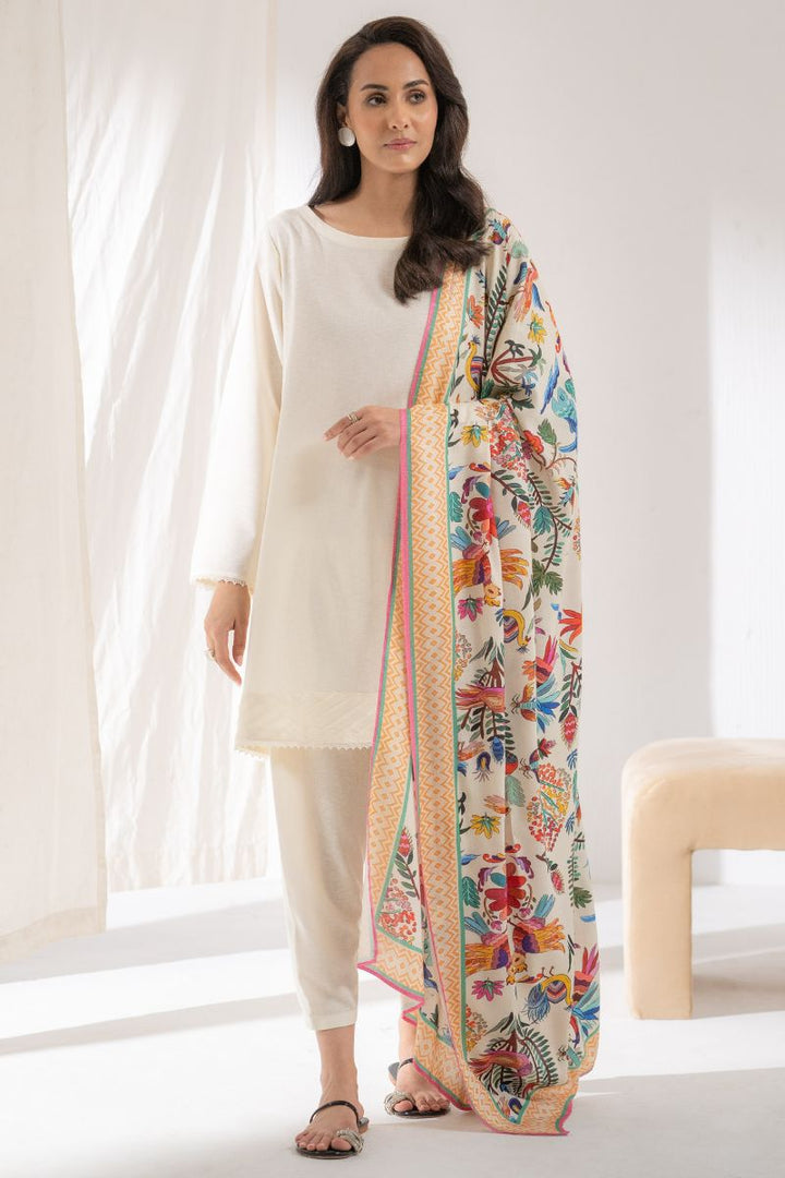 Ego - Eden 3 piece - Digital Print - Khaddar - Cream