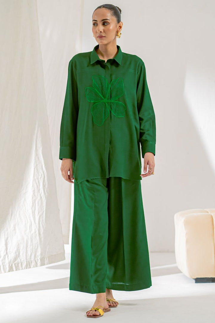 Ego - Dense 2 piece - Embroidery  - Ayudia - Green