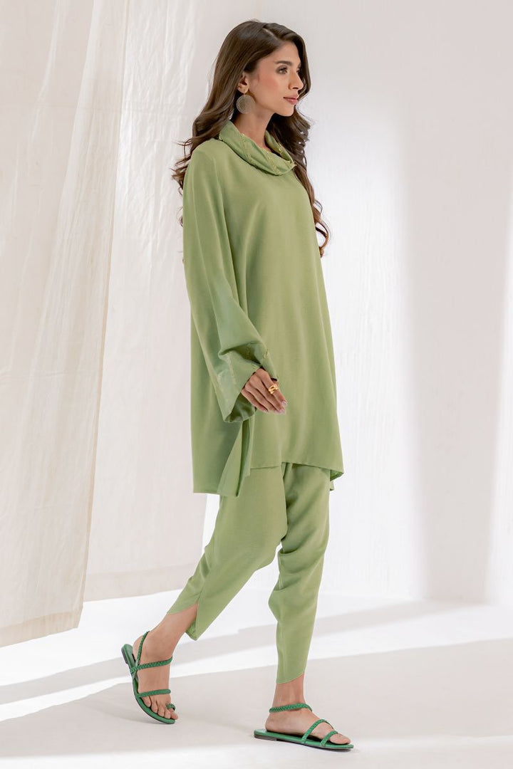 Ego - Twirl 2 piece - Solid - Khaddar - Green