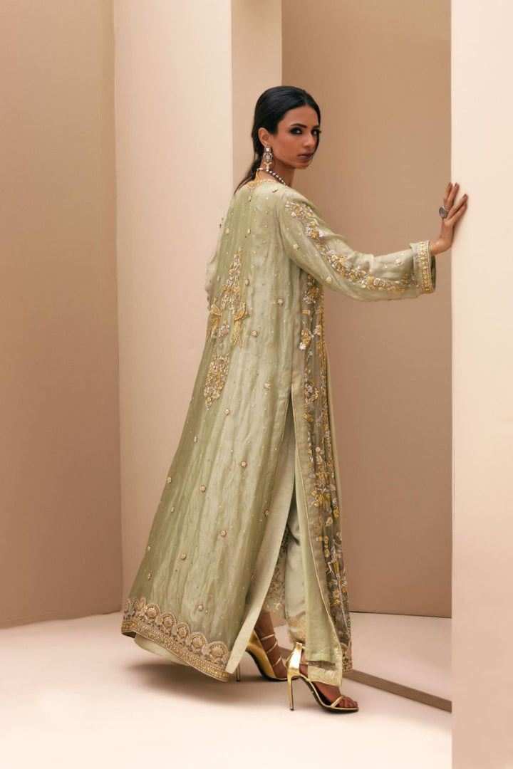 Shehrnaz - SHK-1390 - Sea green - Mysore silk - 3 Piece