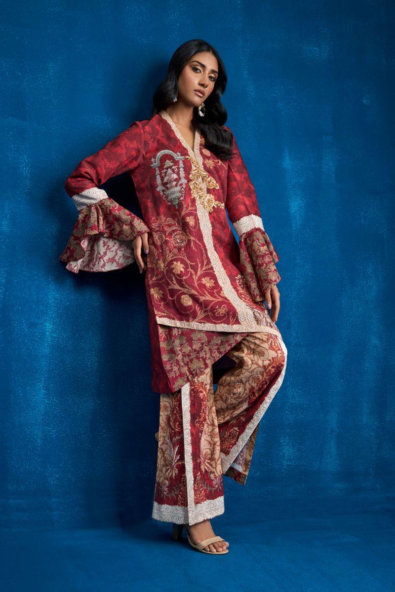 Shamaeel - ES - 02 - Khaadi Silk - 2 Piece