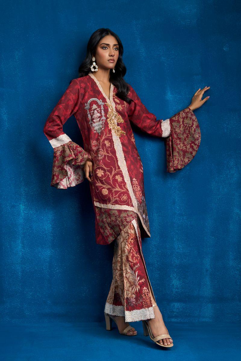 Shamaeel - ES - 02 - Khaadi Silk - 2 Piece