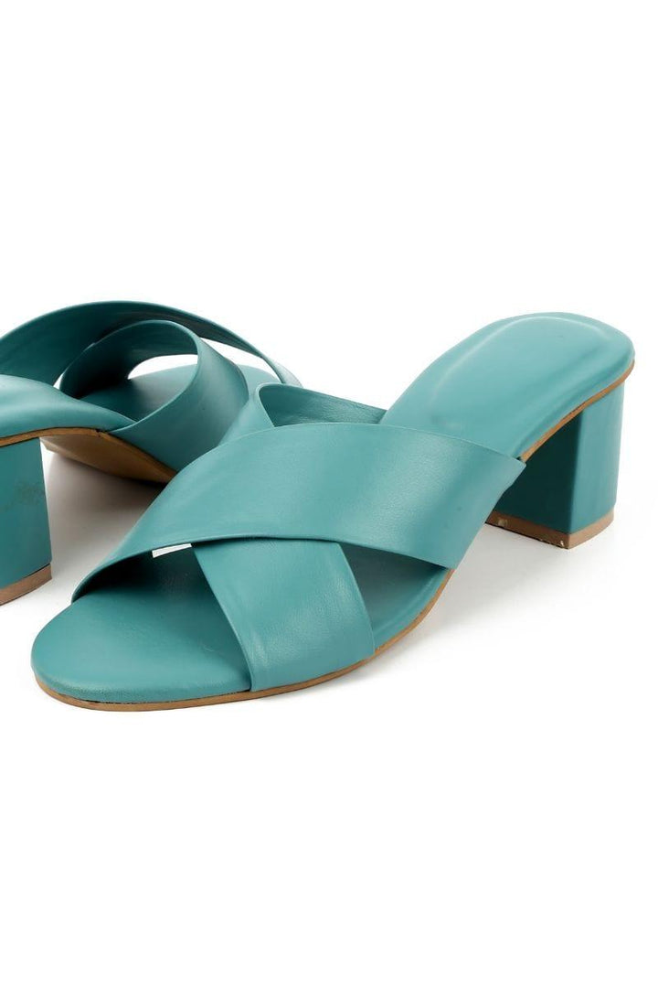 EazeStep - Seagreen plain with Heels - Studio by TCS