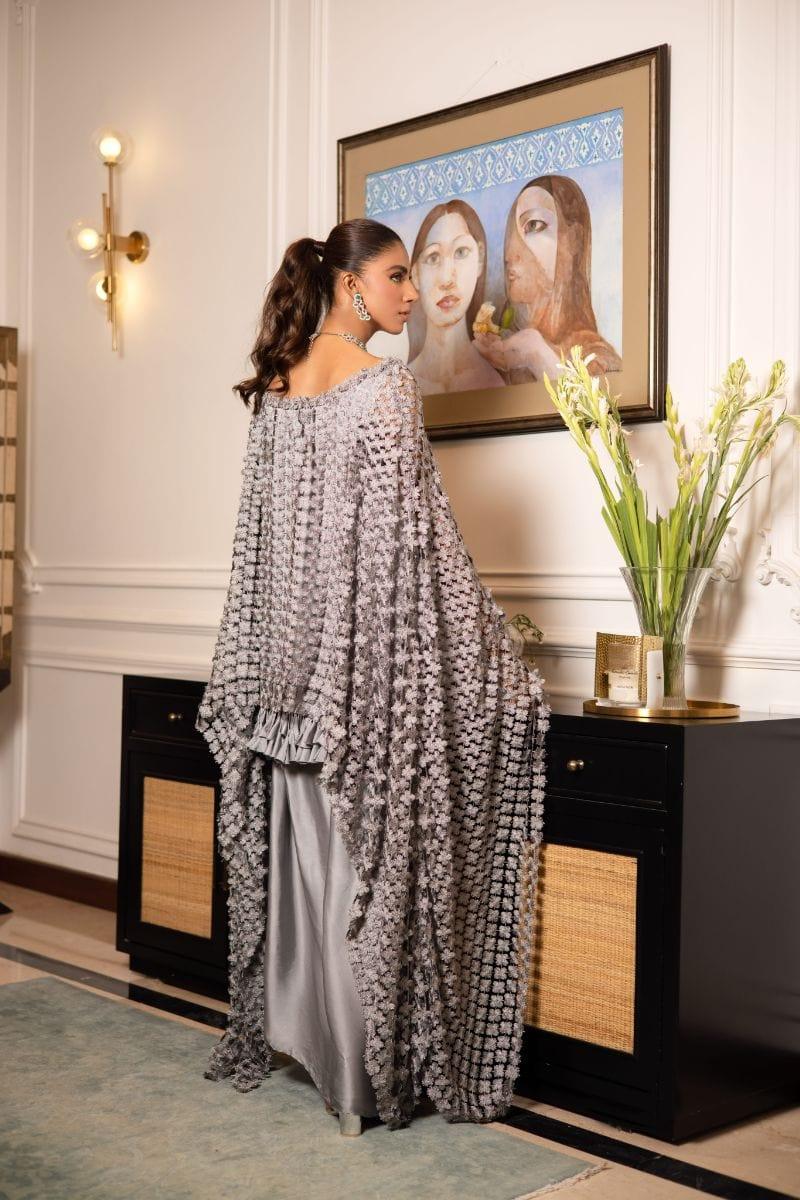 Shehrnaz - SHK-1214 - Eva - Grey - Lace - 3 Piece - Studio by TCS