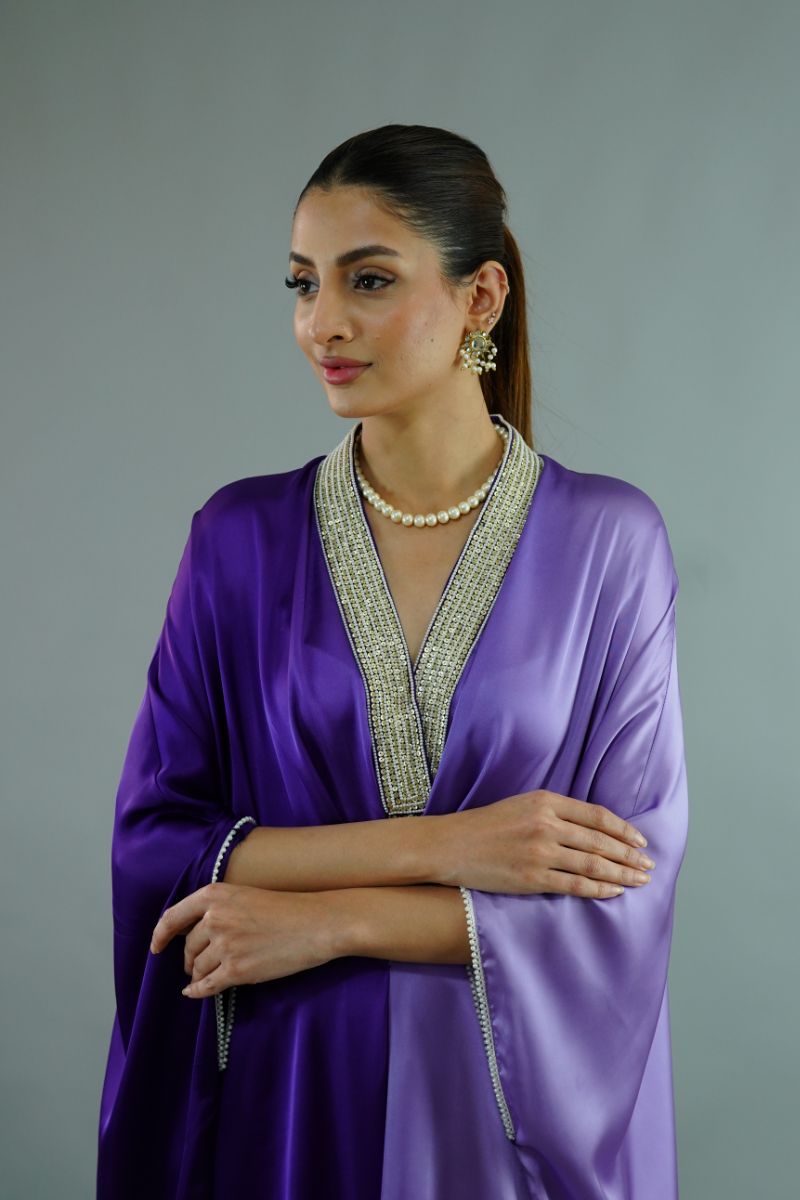 Gulabo - ZINNIA - SILK - Purple - 1 Piece