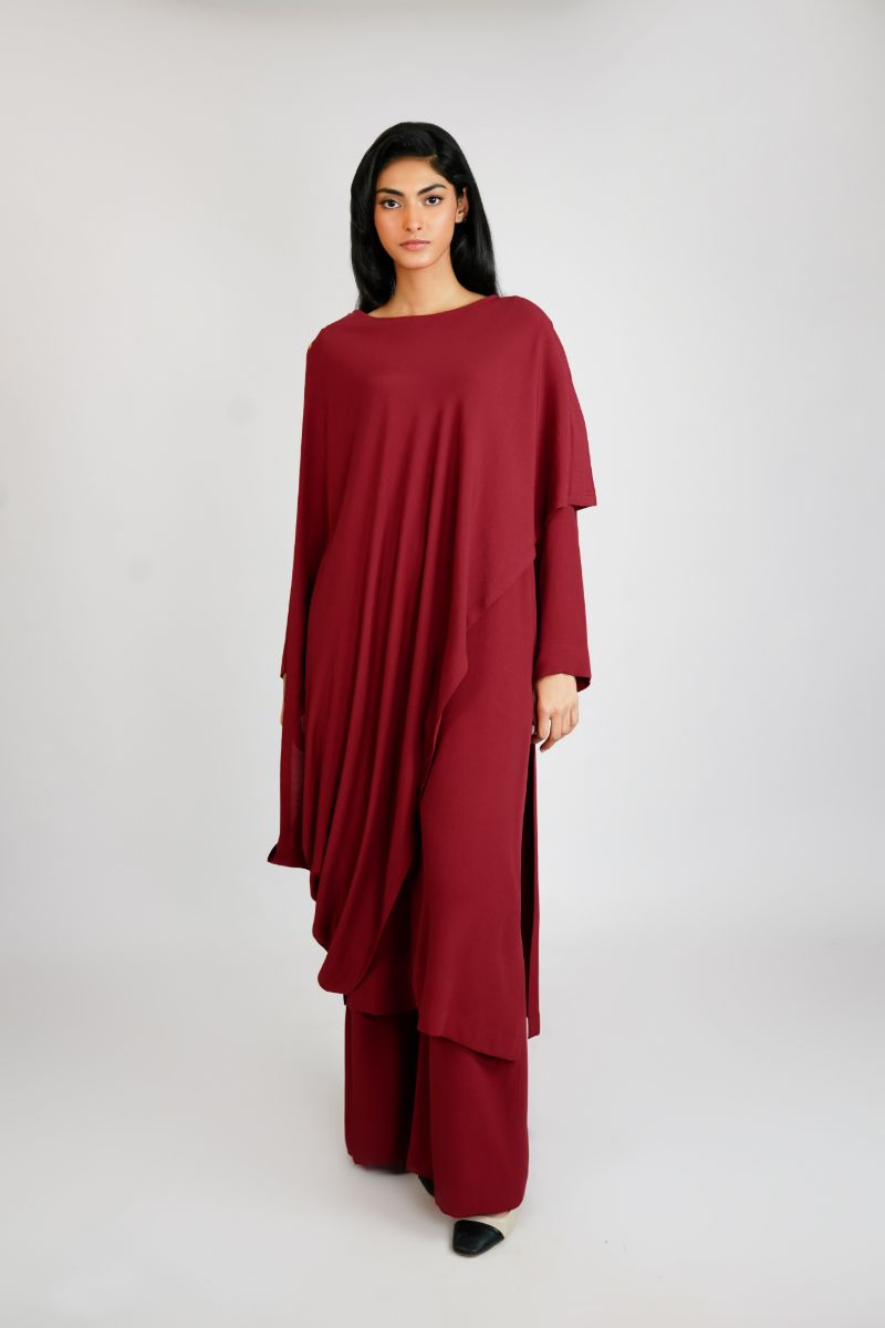 Gulabo - BURGANDY DREAMS - Crepe - Marron - 3 Piece