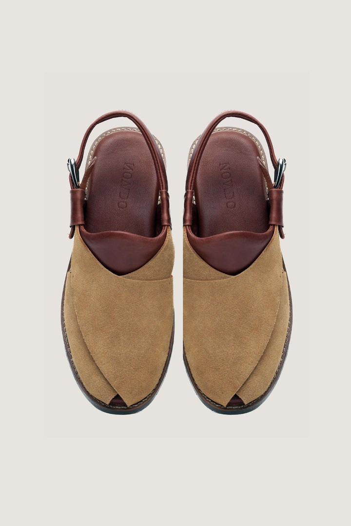 Novado - Gull Khan Contrast Leather - Camel & Brown