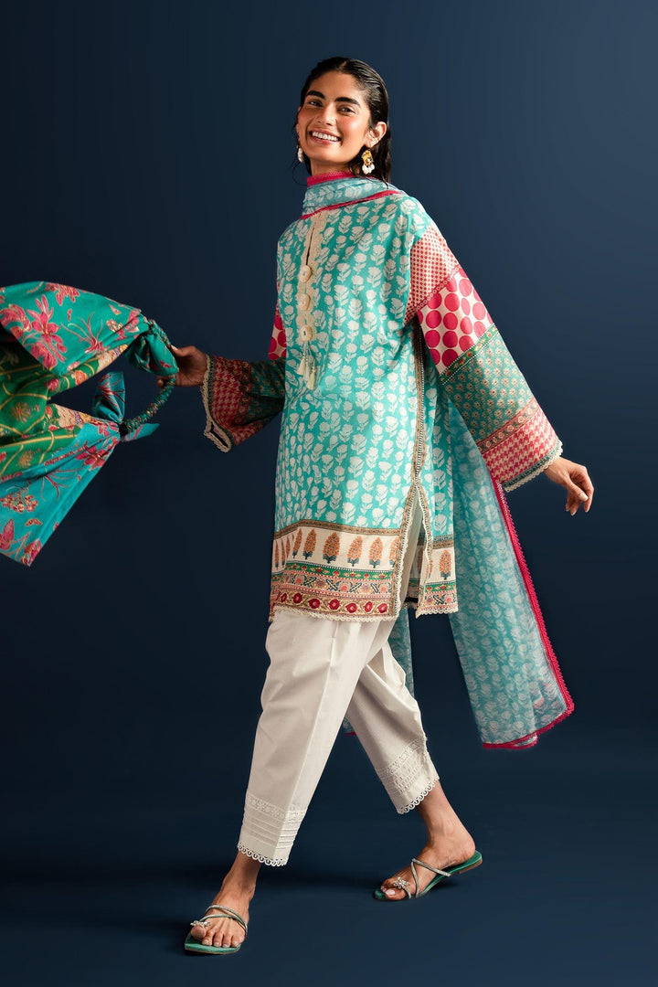 Sana Safinaz - H242-019B-2DD - Lawn - 2 Piece - Unstitch