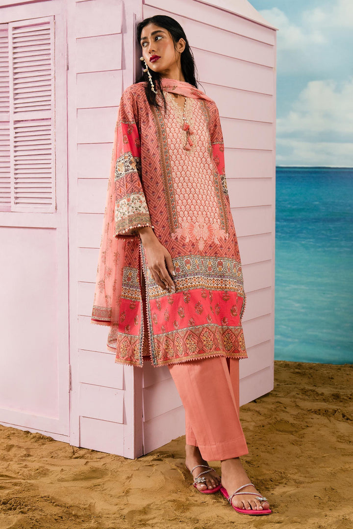 Sana Safinaz - H242-020A-3CK - Lawn - 3 Piece - Unstitch