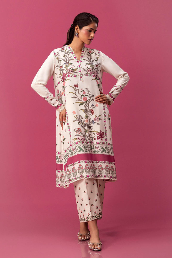 Sana Safinaz - H243-007A-2AC - White - Printed - 2 Piece - Unstitch