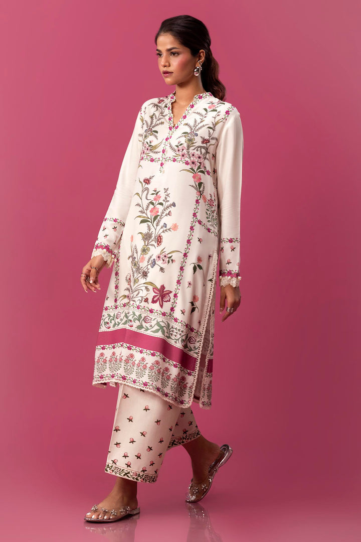 Sana Safinaz - H243-007A-2AC - White - Printed - 2 Piece - Unstitch