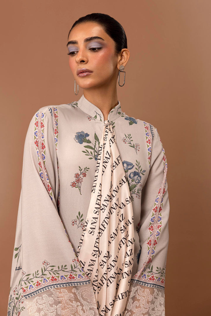 Sana Safinaz - H243-008B-2AC - Grey - Printed - 2 Piece - Unstitch