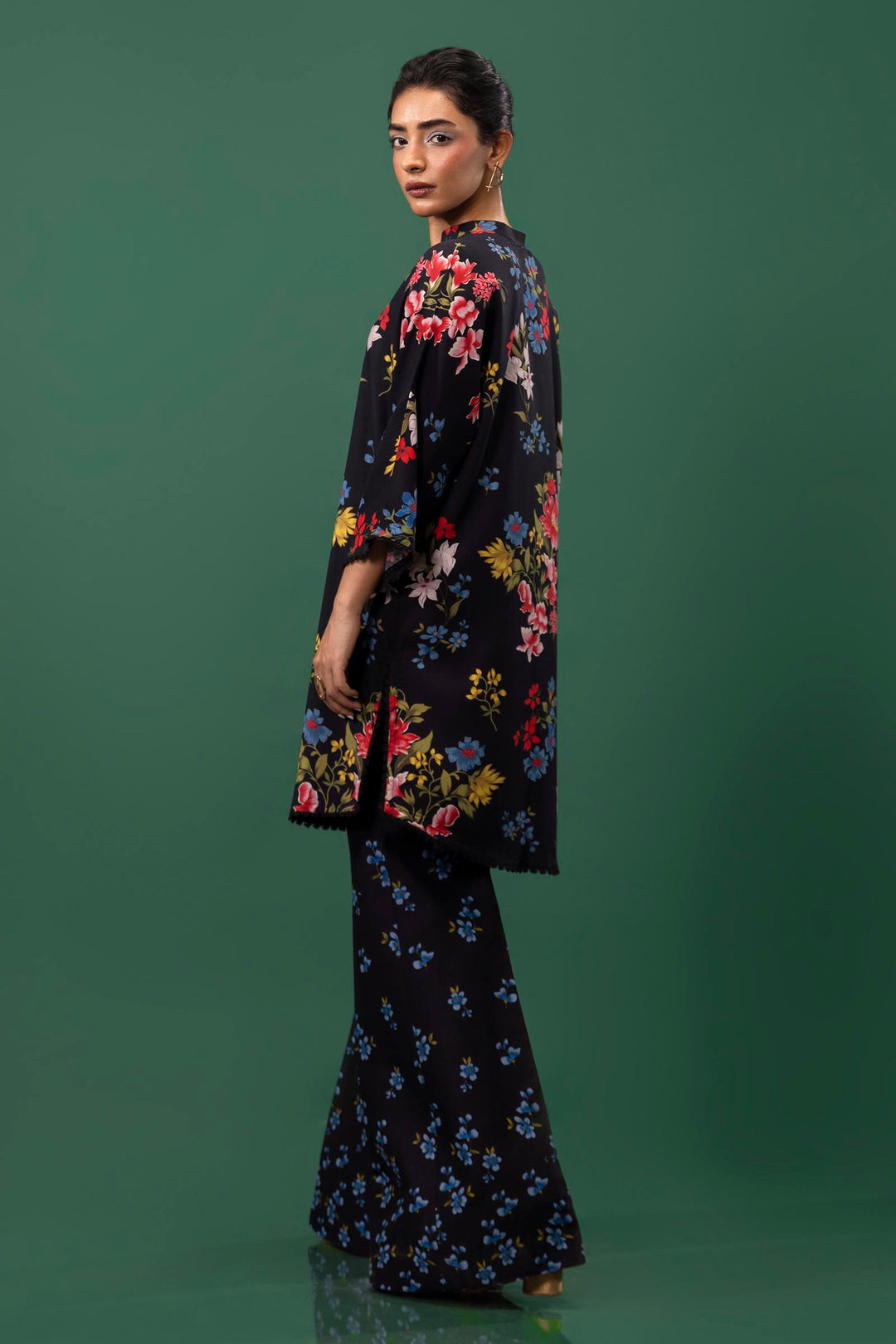 Sana Safinaz - H243-013B-2AC - Black - Printed - 2 Piece - Unstitch