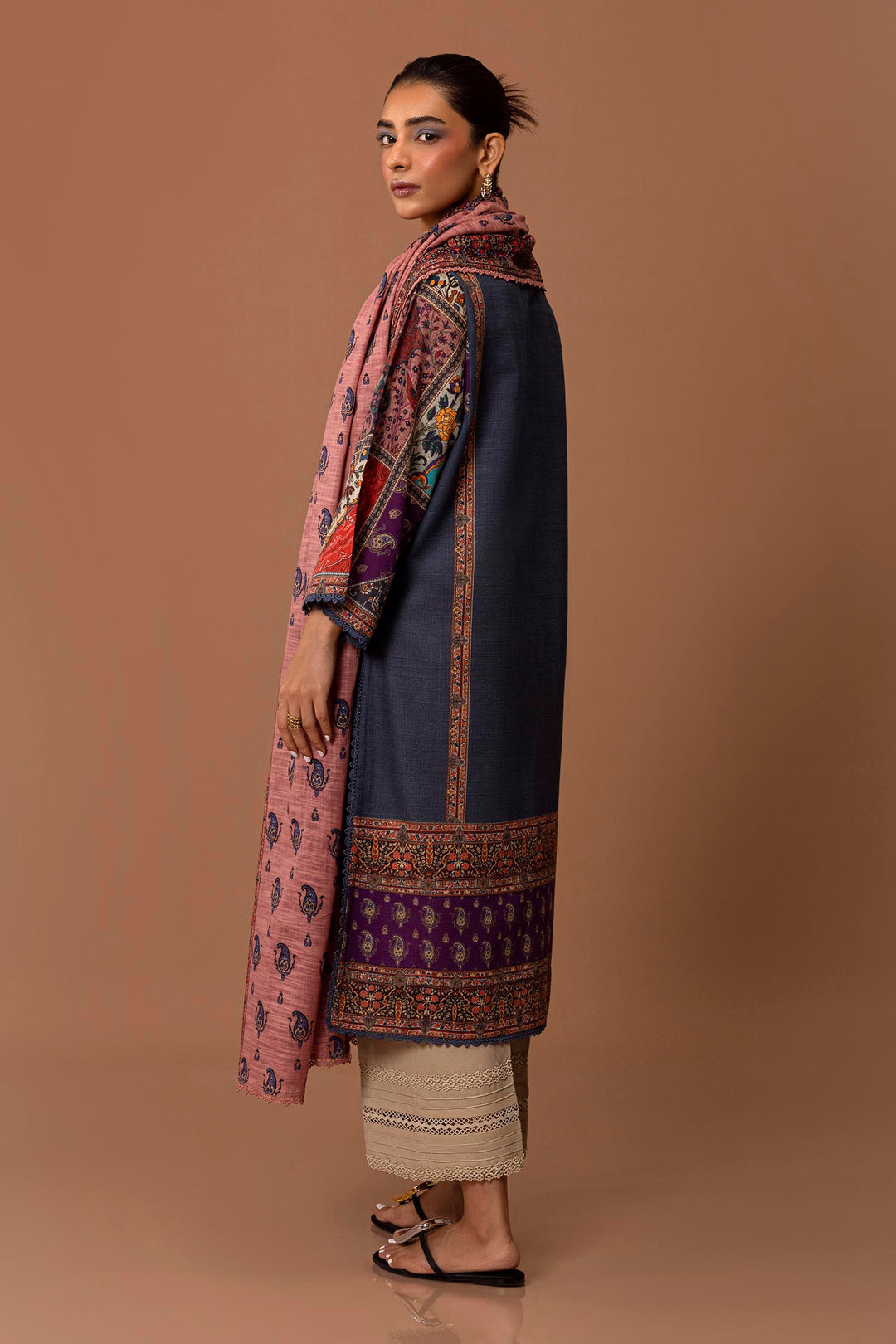 Sana Safinaz - H243-019B-2BQ - Blue - Printed - 2 Piece - Unstitch