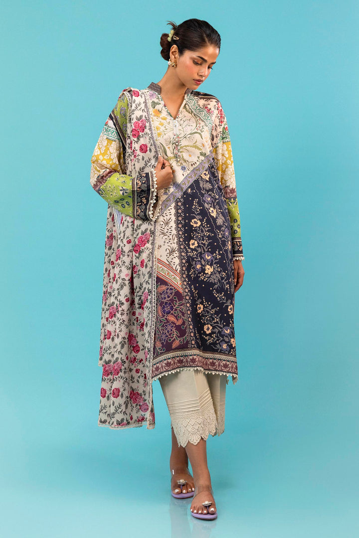 Sana Safinaz - H243-020B-2DI - Multi-Color - Printed - 2 Piece - Unstitch