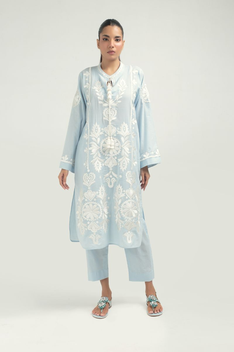 Nadiya Kassam - AZURA LIGHT BLUE - 1 Piece - Linen