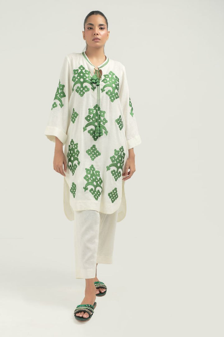 Nadiya Kassam - MARAL GREEN - 1 Piece - Linen