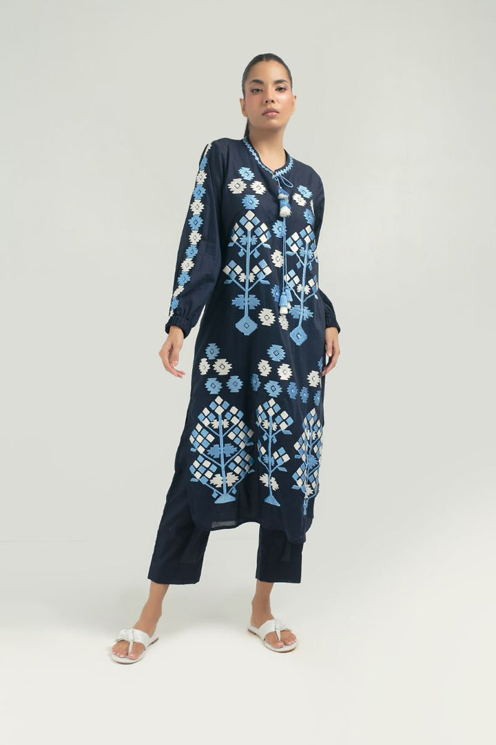 Nadiya Kassam - BAHAR BLUE - 1 Piece - Linen