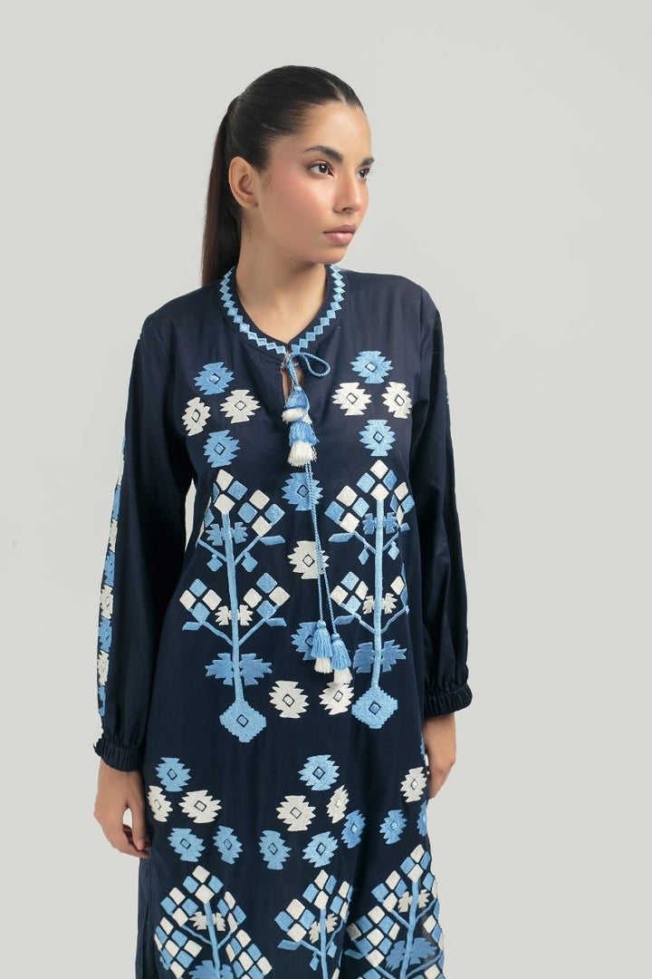 Nadiya Kassam - BAHAR BLUE - 1 Piece - Linen