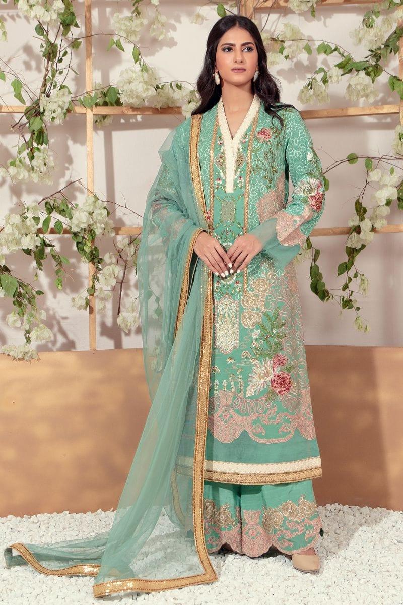 Shamaeel - EB-02 - Embroidered - 3 Piece - Studio by TCS