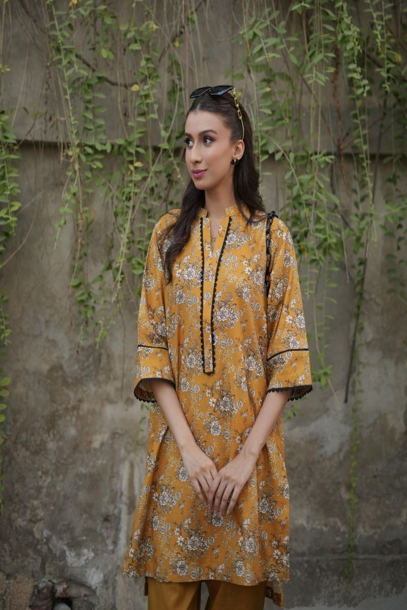 LA ROSAA - Aria - Khaddar - Mustard - 2 Piece