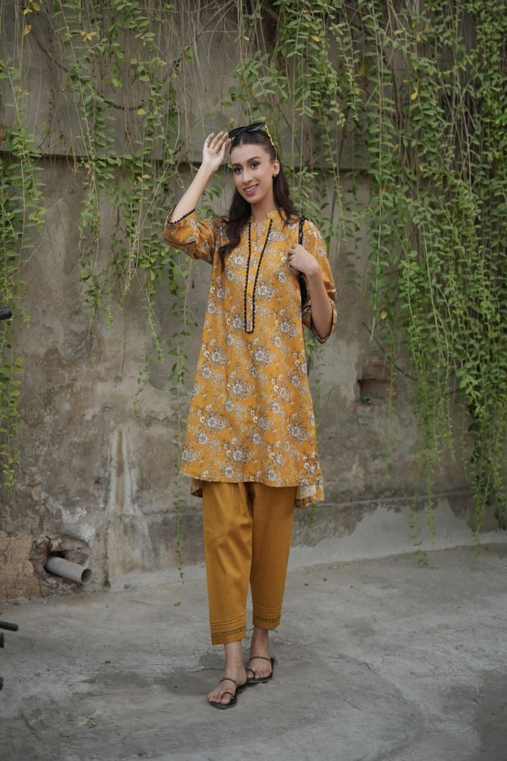 LA ROSAA - Aria - Khaddar - Mustard - 2 Piece