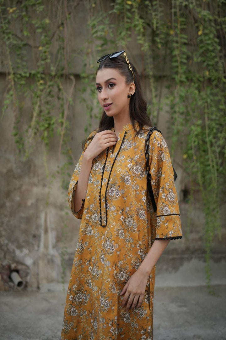 LA ROSAA - Aria - Khaddar - Mustard - 2 Piece