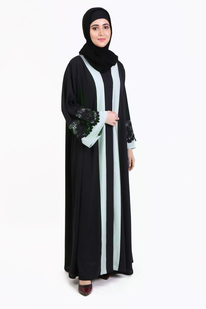 Abaya.pk - Marsia Abaya & Hijab - Chiffon & Nada Fabric