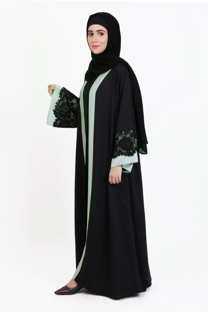 Abaya.pk - Marsia Abaya & Hijab - Chiffon & Nada Fabric