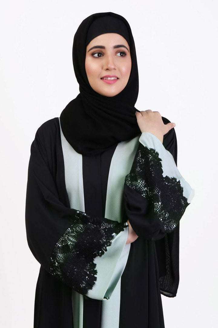 Abaya.pk - Marsia Abaya & Hijab - Chiffon & Nada Fabric