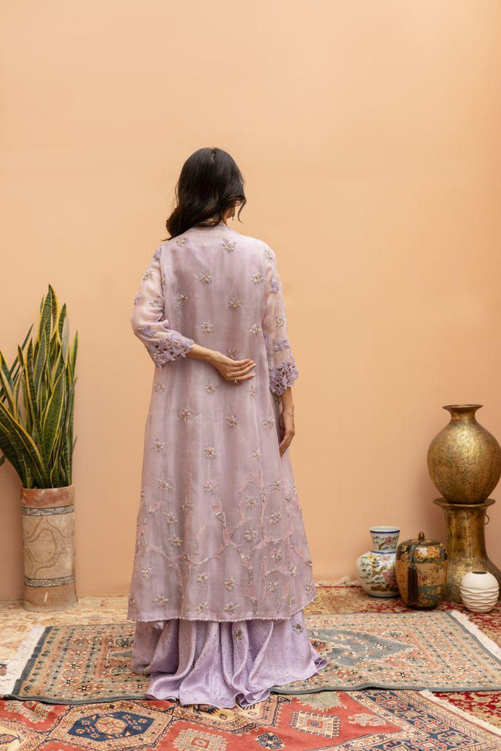 Khayal by Shaista Hasan - Lilac Luxe - Organza & Silk Jamawar