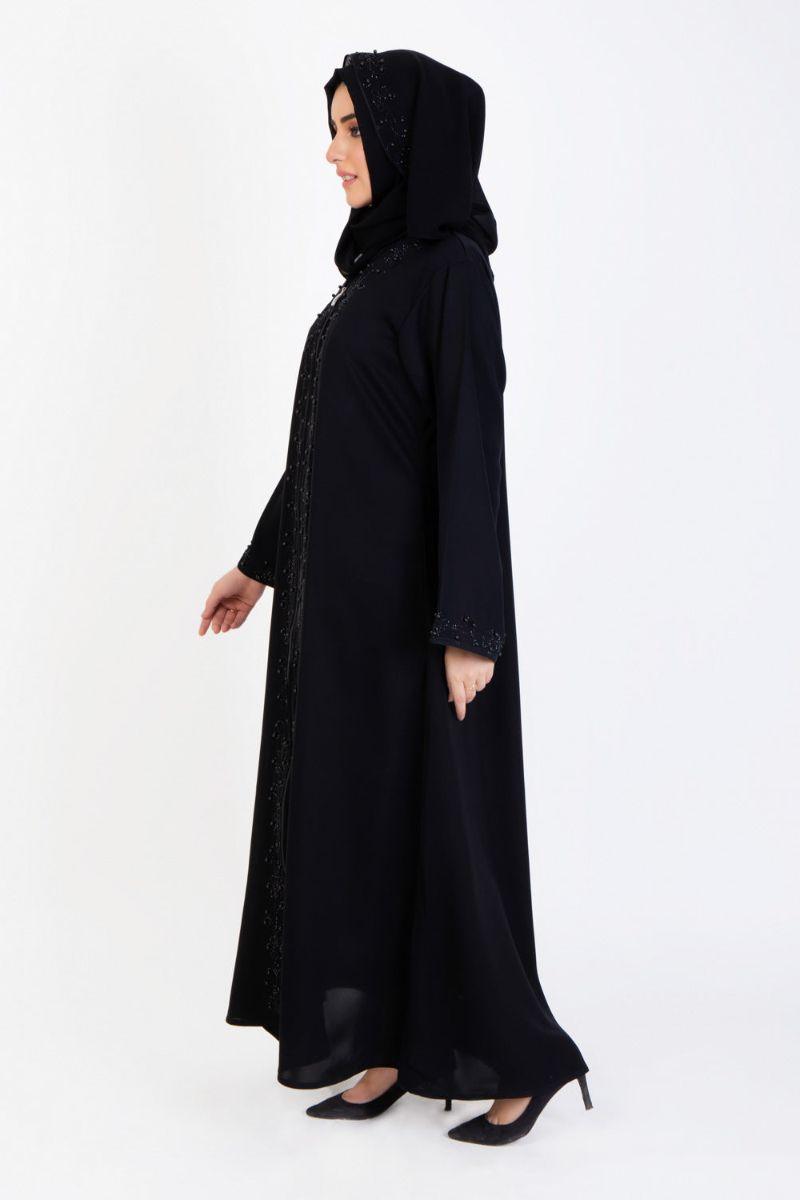 Abaya.pk - Black Pearl Fantasy Abaya & Hijab - Chiffon & Nada Fabric