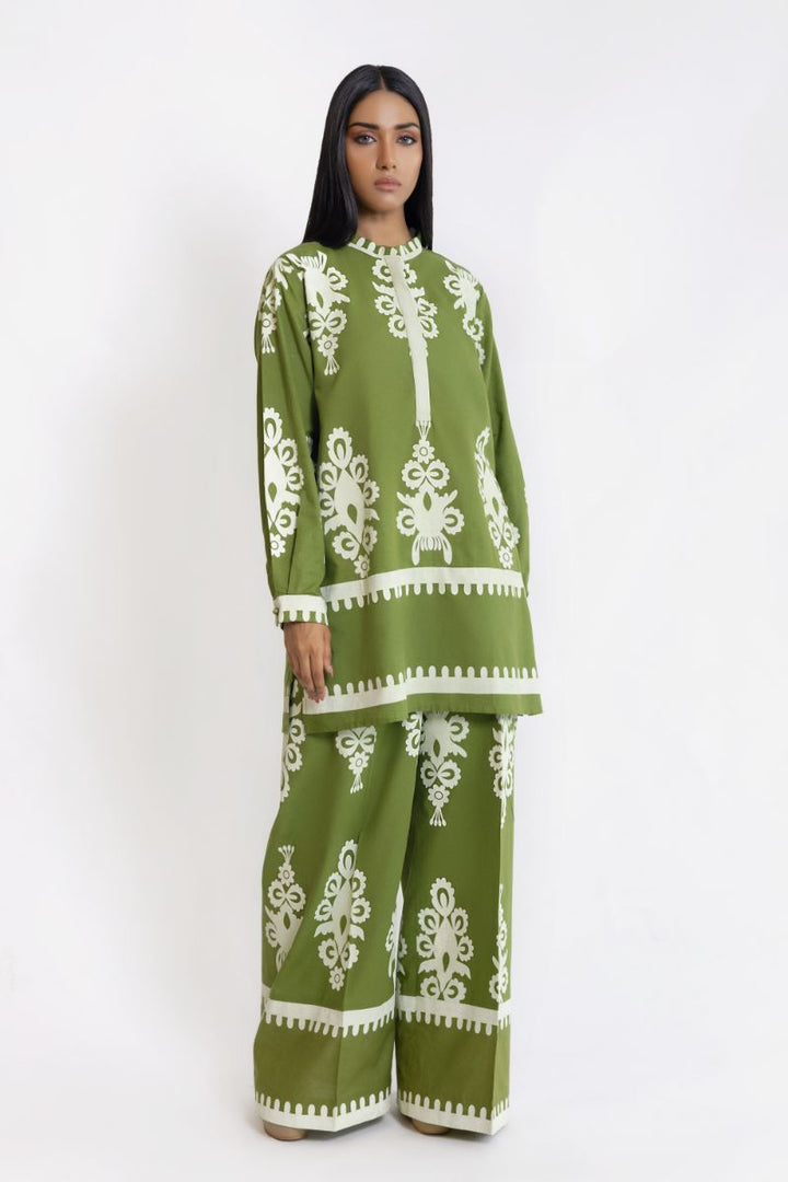 Shehrnaz - SHK-1402 - Green - lawn - 2 Piece