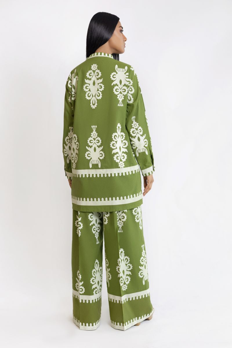 Shehrnaz - SHK-1402 - Green - lawn - 2 Piece