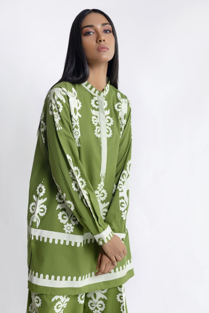 Shehrnaz - SHK-1402 - Green - lawn - 2 Piece