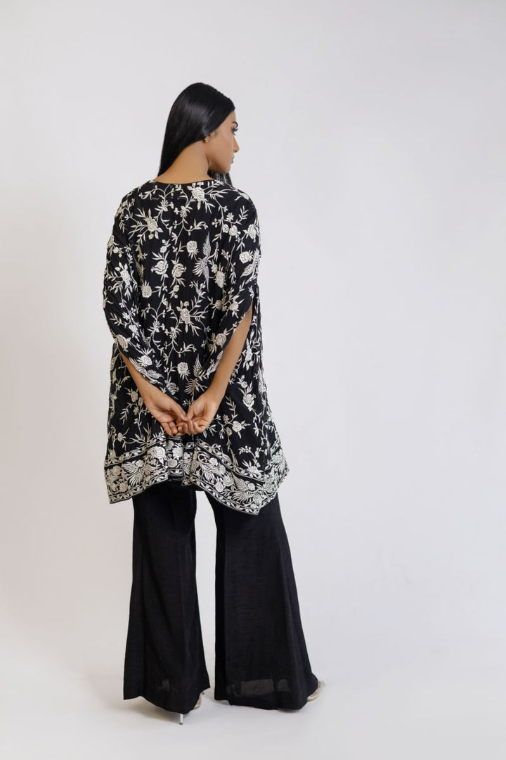 Shehrnaz - SHK-1407 - Black - Chiffon  - 2 Piece