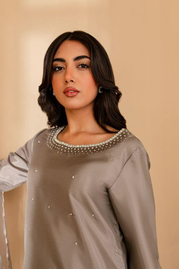 Allure by Ih - AMBER - GREY - Katan Silk - 3 Piece