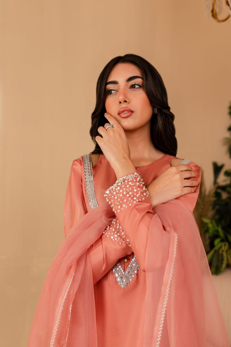 Allure by Ih - VERA - BLUSH PINK  - Katan Silk - 3 Piece