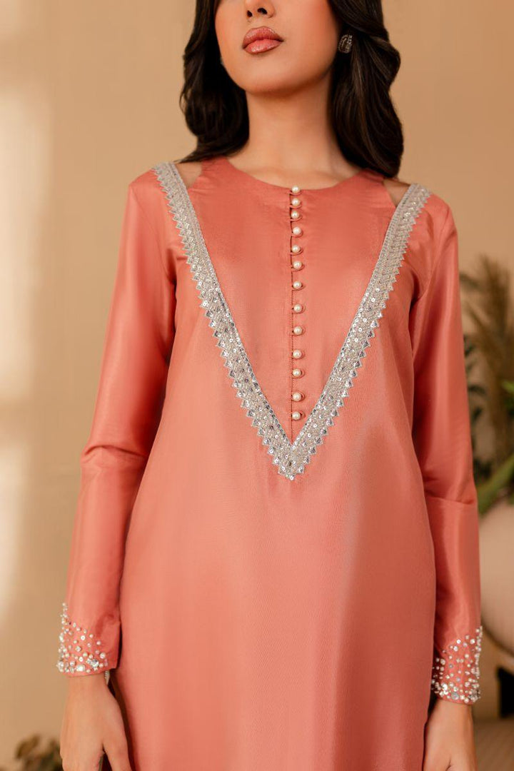 Allure by Ih - VERA - BLUSH PINK  - Katan Silk - 3 Piece