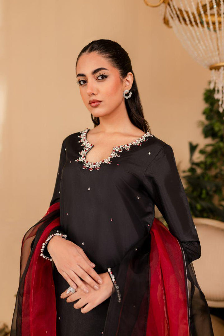 Allure by Ih - RAVENA - BLACK - Katan Silk - 3 Piece