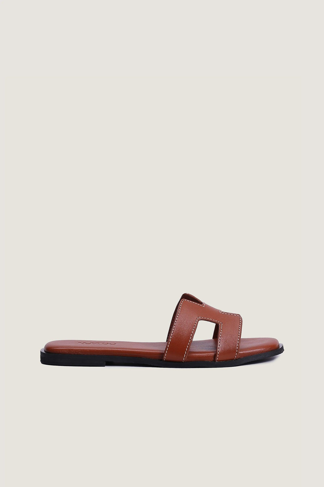 Novado - Women's H Style Leather Slipper - Brown