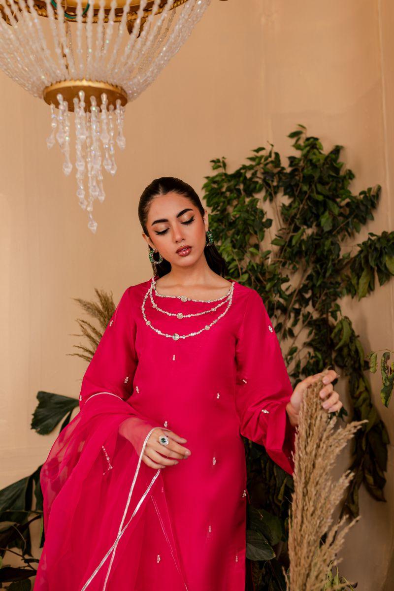 Allure by Ih - ELA - HOT PINK  - Katan Silk - 3 Piece