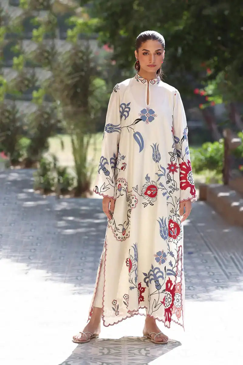 Sania Maskatiya - Imara - Kaftan - Khaadi & Raw Silk - 2 Piece