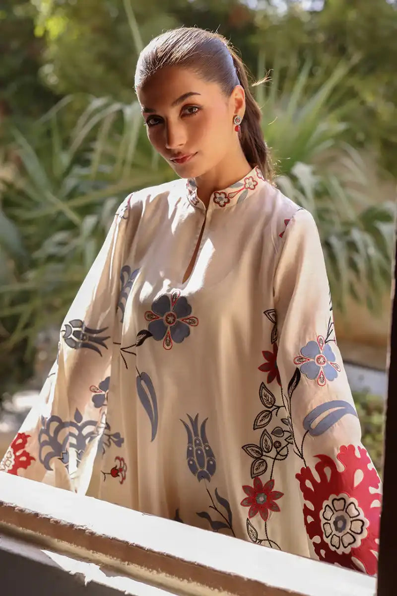 Sania Maskatiya - Imara - Kaftan - Khaadi & Raw Silk - 2 Piece