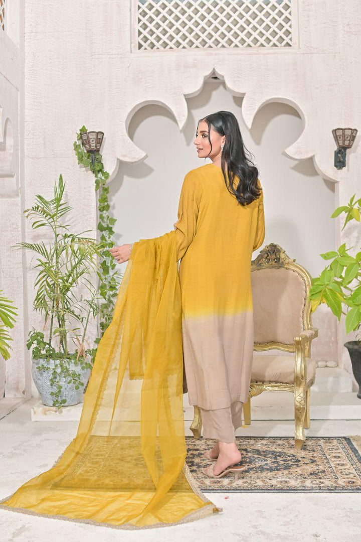 Ruby Couture - Intiha-e-hussan - Raw Silk & Organza - 3 Piece