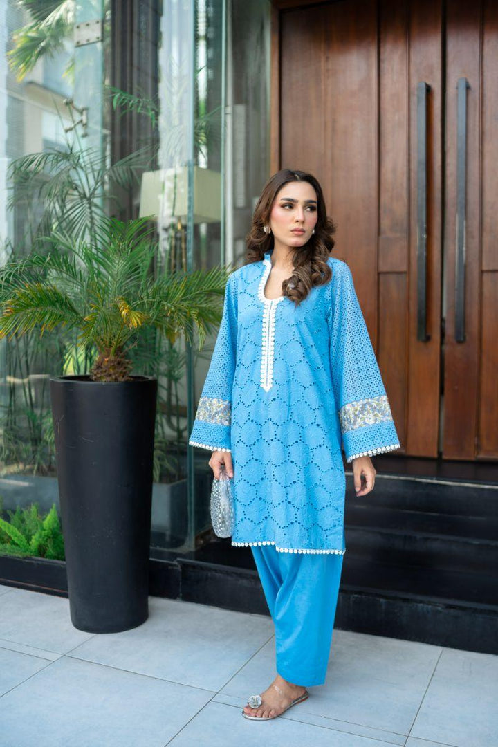 Leon - BLUE BREEZE - Chikankari - 2 Piece