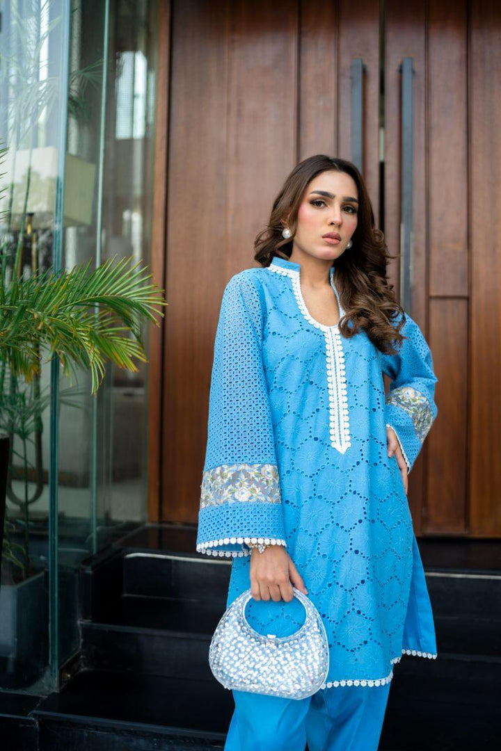 Leon - BLUE BREEZE - Chikankari - 2 Piece