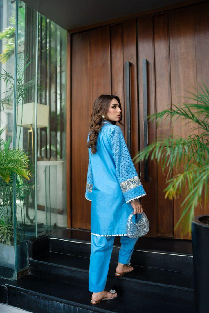 Leon - BLUE BREEZE - Chikankari - 2 Piece