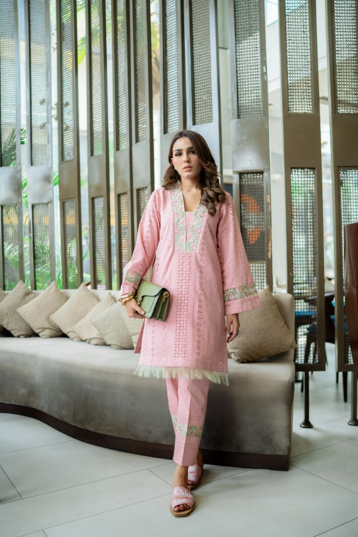 Leon - PETAL PINK - Chikankari - 2 Piece